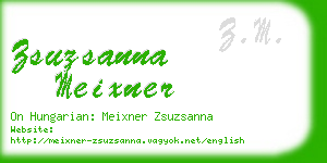 zsuzsanna meixner business card